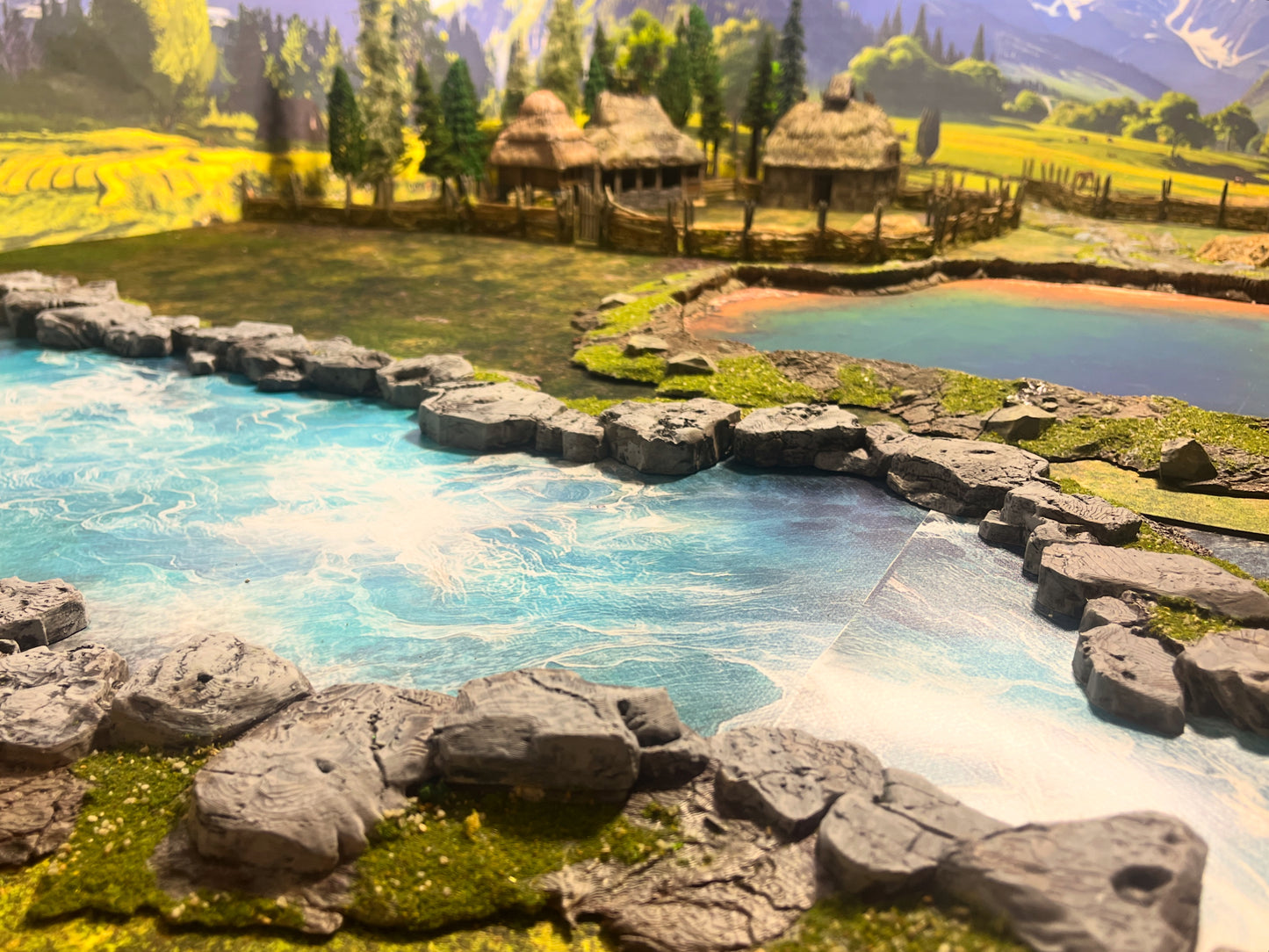 Narrow White Water River Mat