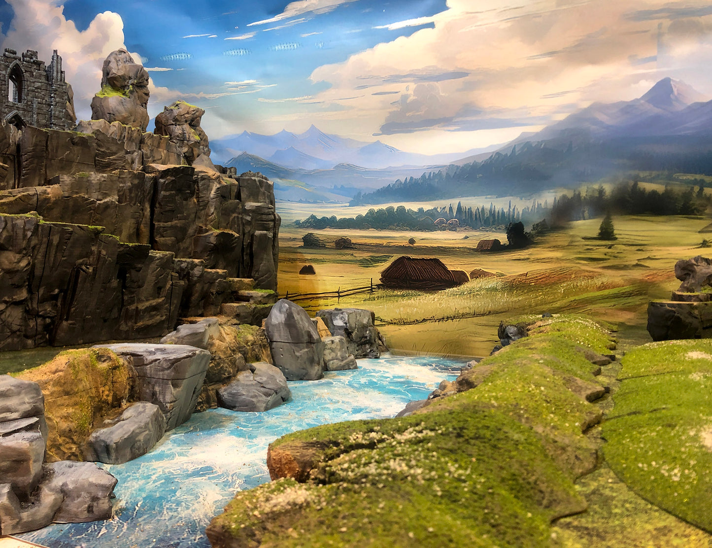 Narrow White Water River Mat