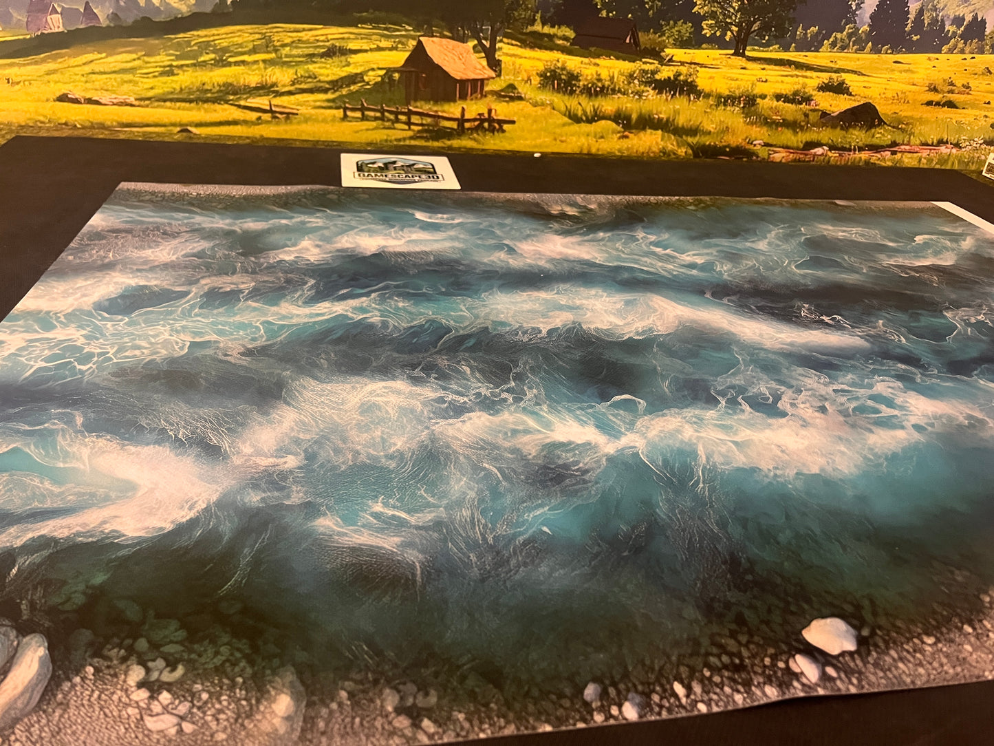 Wide White Water River Mat