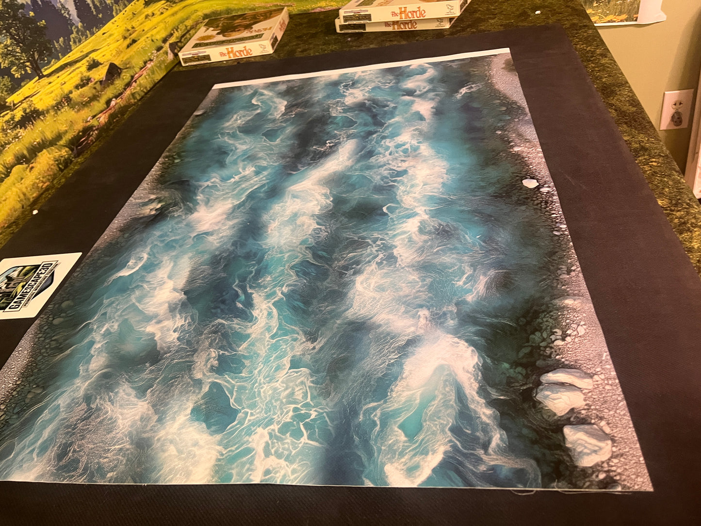 Wide White Water River Mat