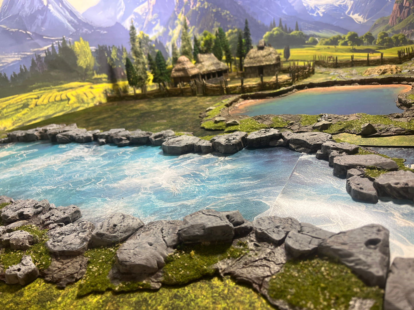 Narrow White Water River Mat