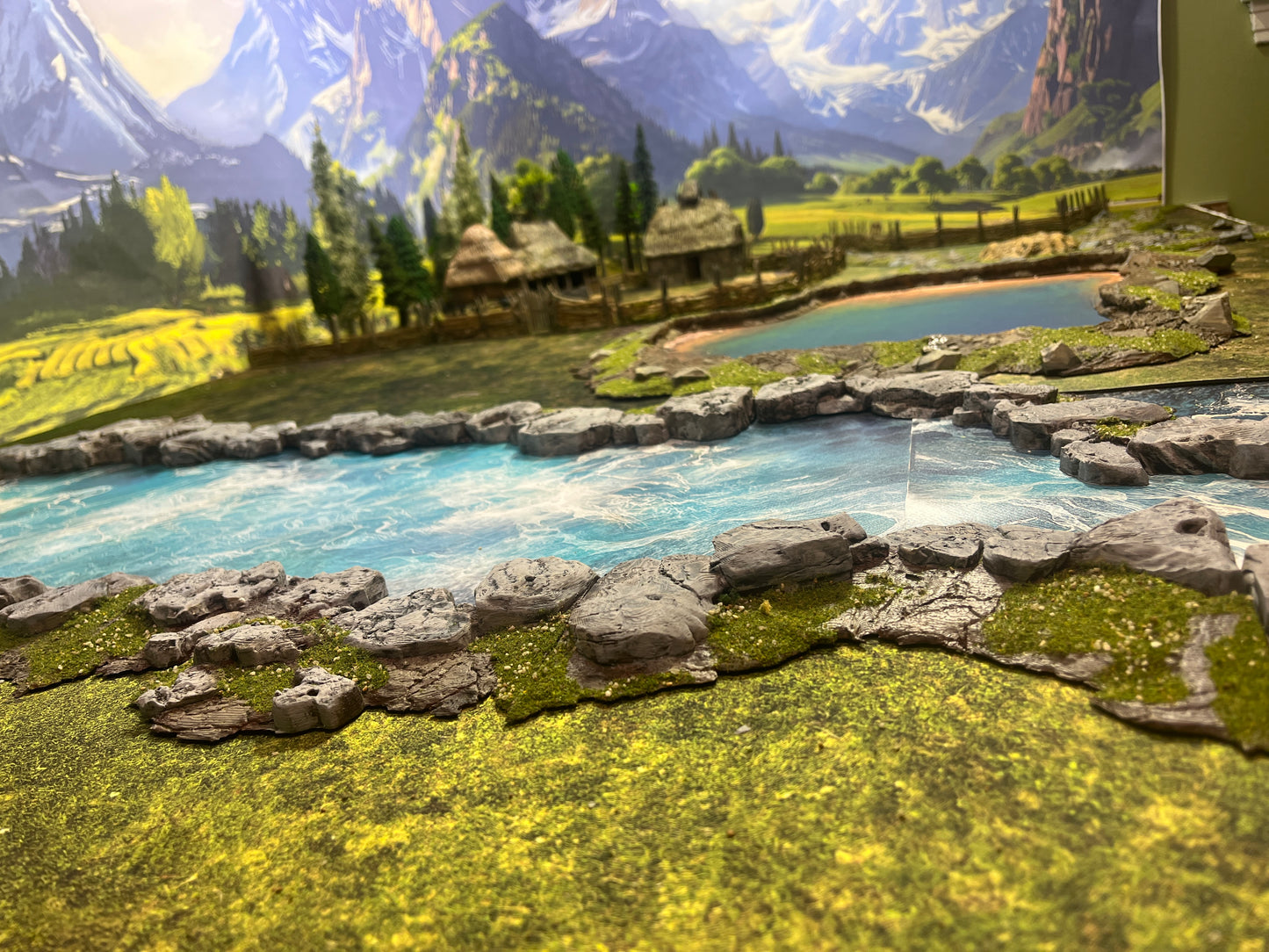 Narrow White Water River Mat