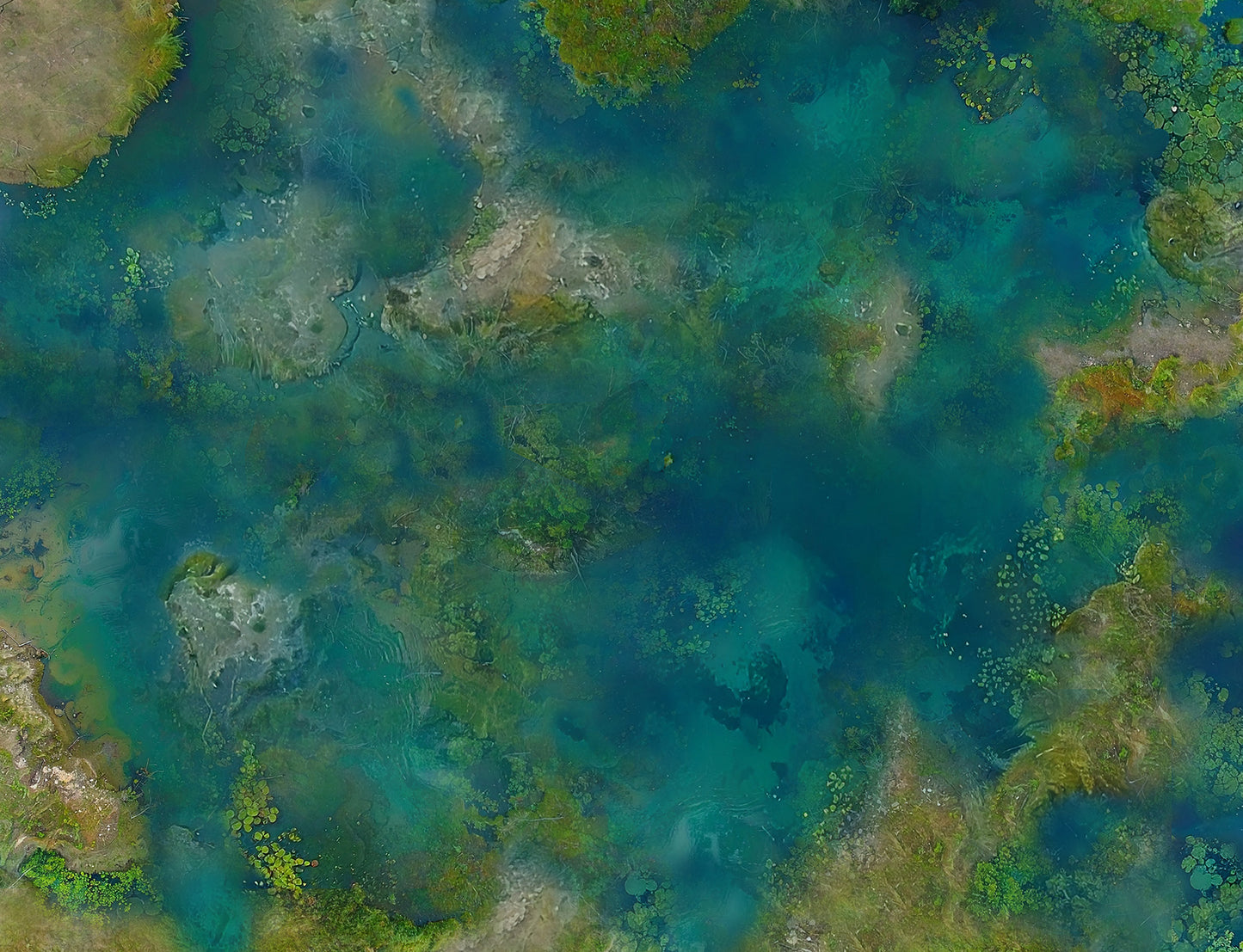 4 18x23 Swamp Mats on Canvas
