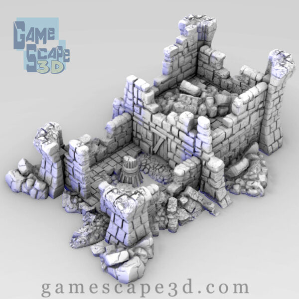 3d model castle ruins