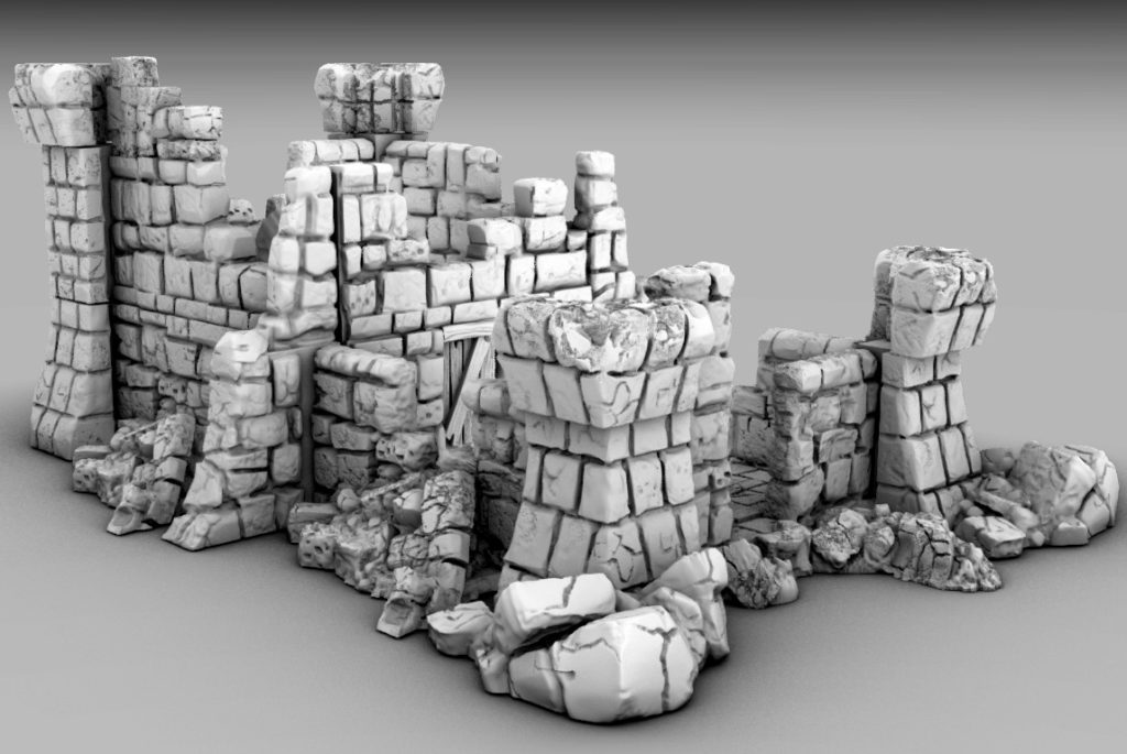 Free 3D Printable Castle Ruins